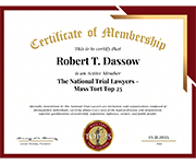 Certificate of Membership | Robert T. Dassow